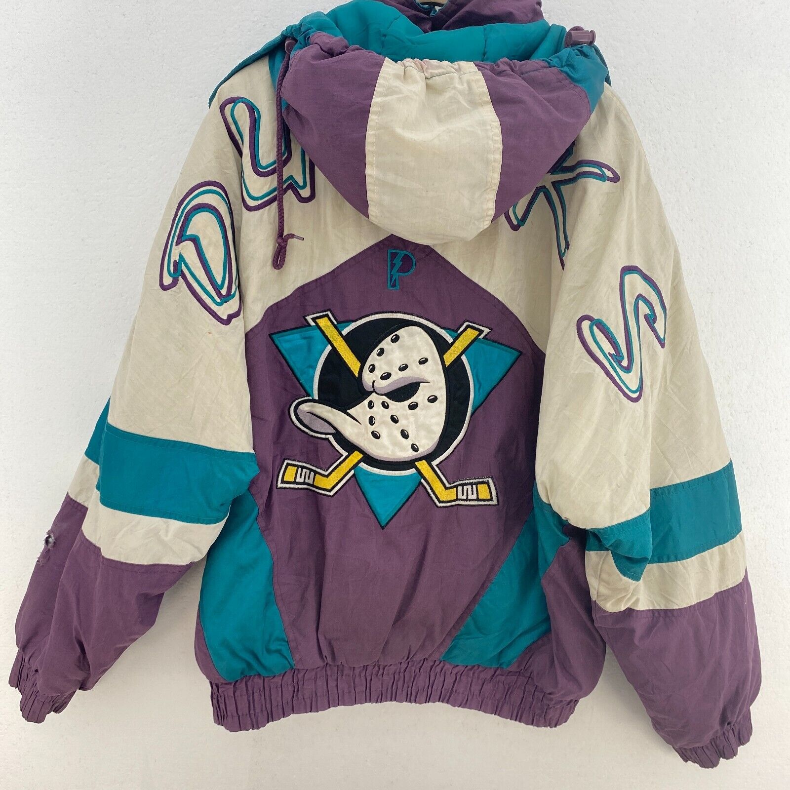 Pro Player Mighty Ducks Anaheim NHL Purple Vintage Insulated Jacket Size L