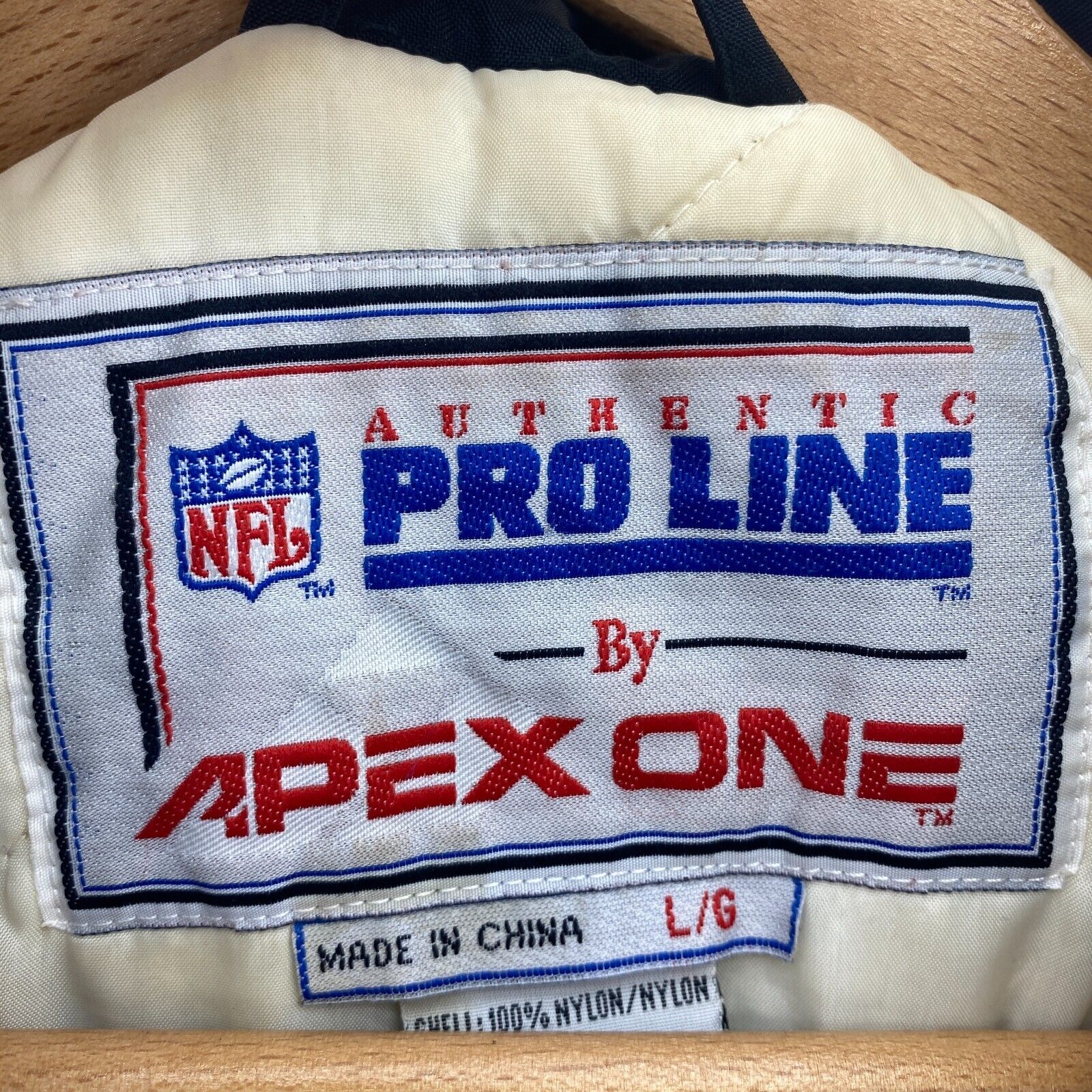 Carolina Panthers NFL Apex One Insulated Full Zip Blue Jacket Size L