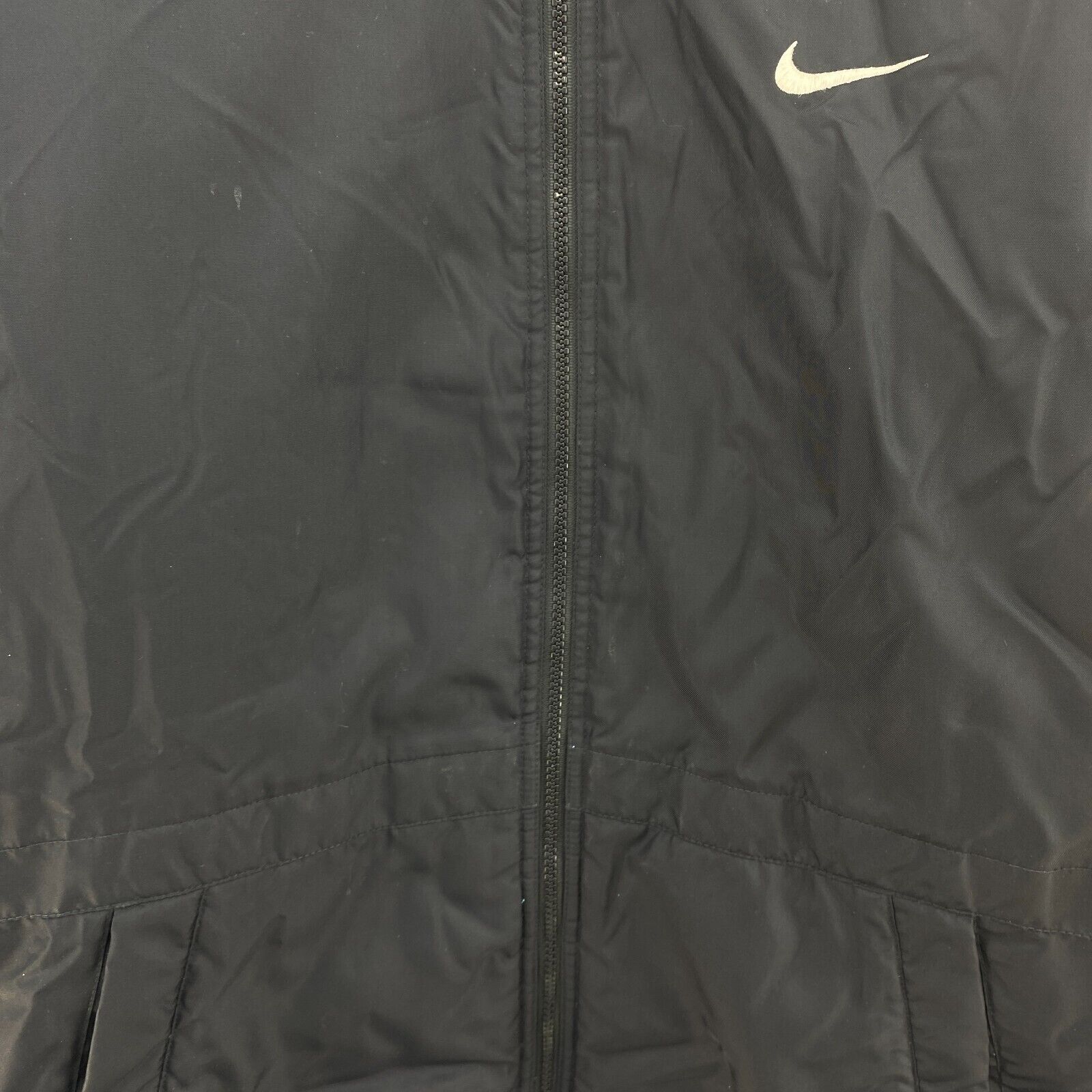 Vintage Nike Full Zip Black Insulated Jacket Size XL