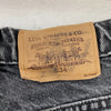 Levi's 634 Orange Tab Light Wash Black Demin Straight Jeans Size 32