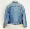 Levi Strauss Sherpa Lined Medium Wash Blue Vintage Denim Jacket Size 42