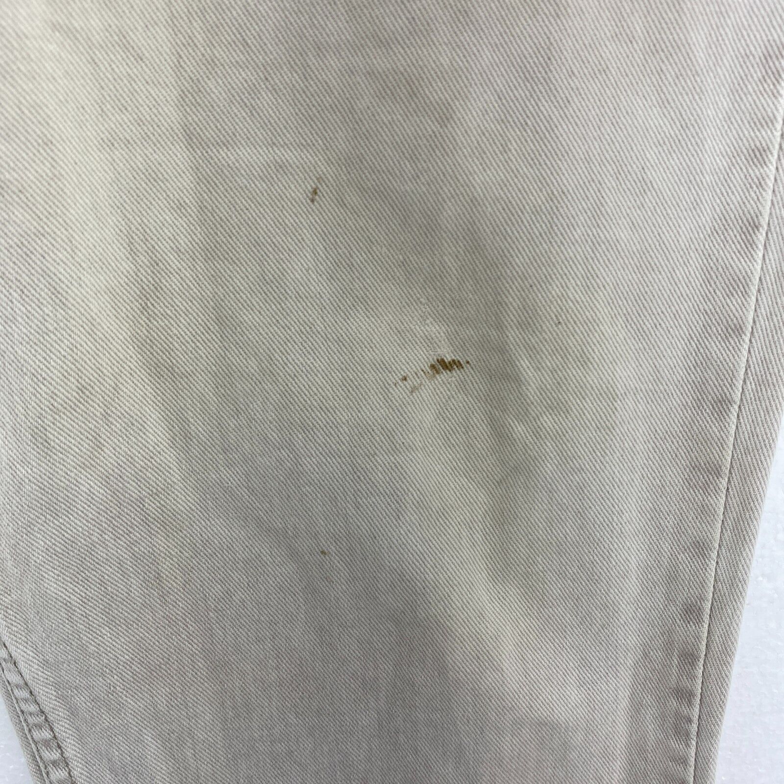 Levi Strauss Orange Tab Cream Jeans Size 35 x 30