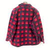 Vintage Champion Red Flannel Button Up Shirt Jacket Size M