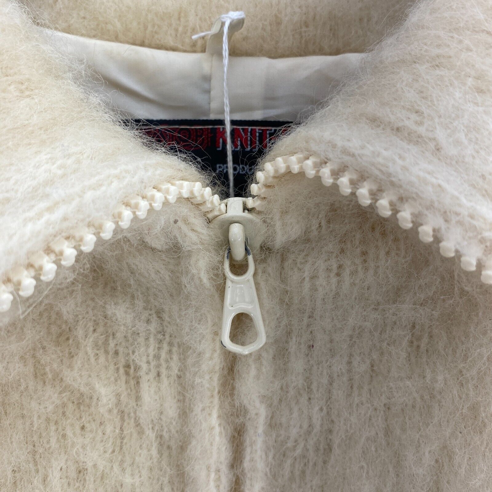 Stobi Denmarck Arctic Wool Beige Vintate Jacket Size S Full Zip Up