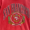 Vintage Nutmeg San Francisco 49Ers NFL T-shirt Size S Red Single Stitch