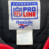 Reebok Pro Line San Francisco 49ers Red Insulated Full Zip Jacket Size L