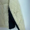 Harley Davidson Metal Logo Full Zip Beige Puffer Jacket Size L