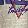 Vintage Yale University Bulldogs Gray Striped T-shirt Size M Tee