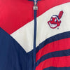 Cleveland Indians MLB Navy Blue Full Zip Insulated Jacket Size L Hooded