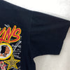 Vintage Nutmeg Washington Redskins Football Team T-shirt Size XL Black NFL