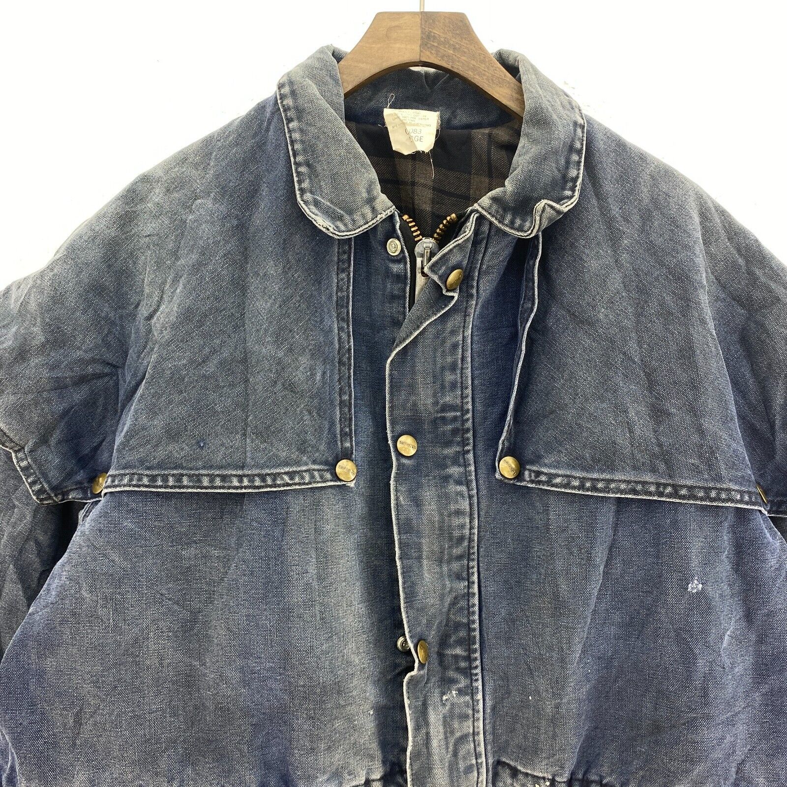 Carhartt Workwear Blue Jacket Size L Full Zip Up