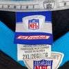 Vintage Reebok Carolina Panthers NFL 77 Jenkins Black Jersey Size 2XL