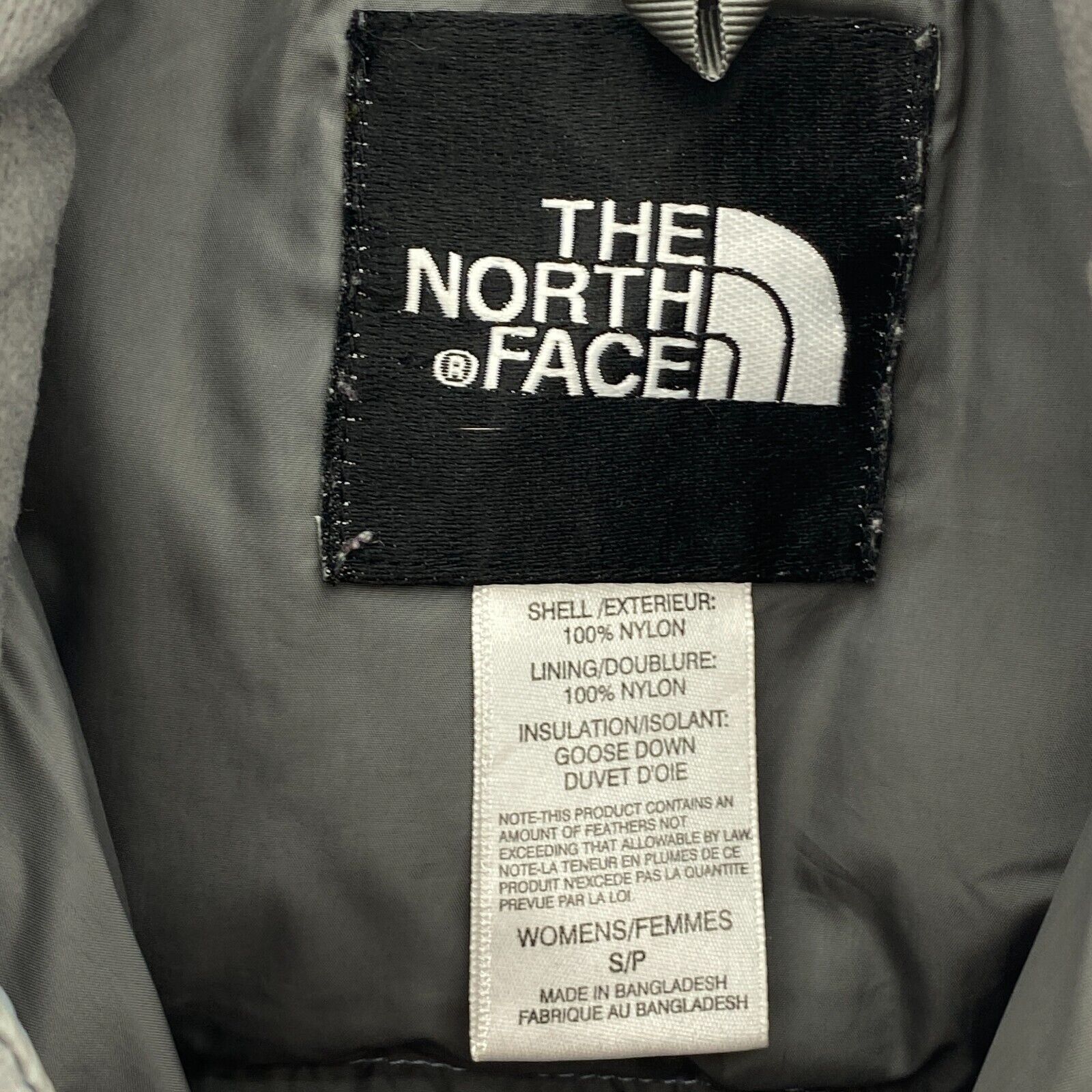 The North Face Women's Full Zip Nuptse Down 700 Series Vest Jacket Blue Size S