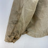 Carhartt Workwear Logo Tan Jacket Size 46 Full Zip Up