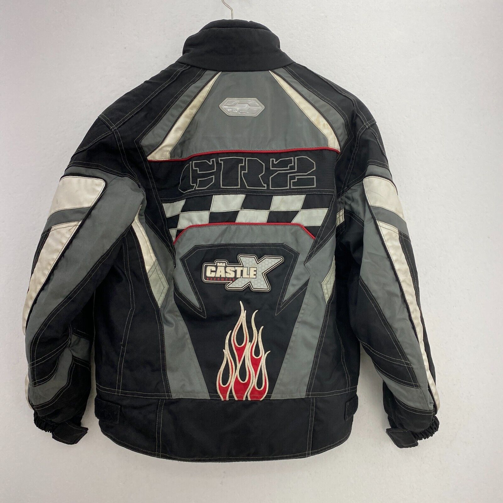 CastleX Racing Snowmobile Black Jacket Size Youth M