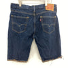 Levi Strauss 511 Blue Dark Wash Denim Shorts Size 34