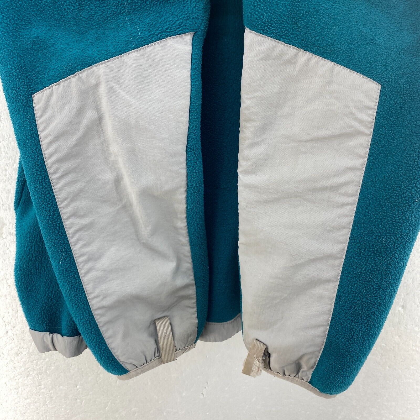 The North Face Denali Blue Gray Fleece Jacket Full Zip Size 14/16 Kids