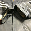 Adidas Original Blue Mid-length Nylon Jacket Full Zip Hooded Size M