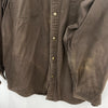 Carhartt Brown Workwear Buttoned Shirt Size XXL Front Pockets