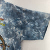 Pirates Of The Caribbean Disney All Over Print Tie Dye Blue T-shirt Size M