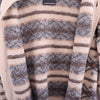 Sears Wool Knit Beige Cardigan Size 44 90s
