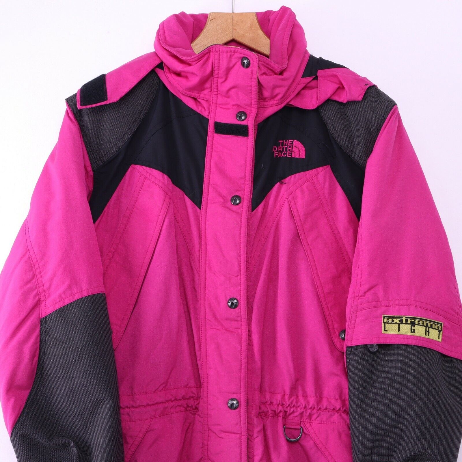 The North Face Women's Pink Windbreaker Jacket Size 10 Full Zip Hooded