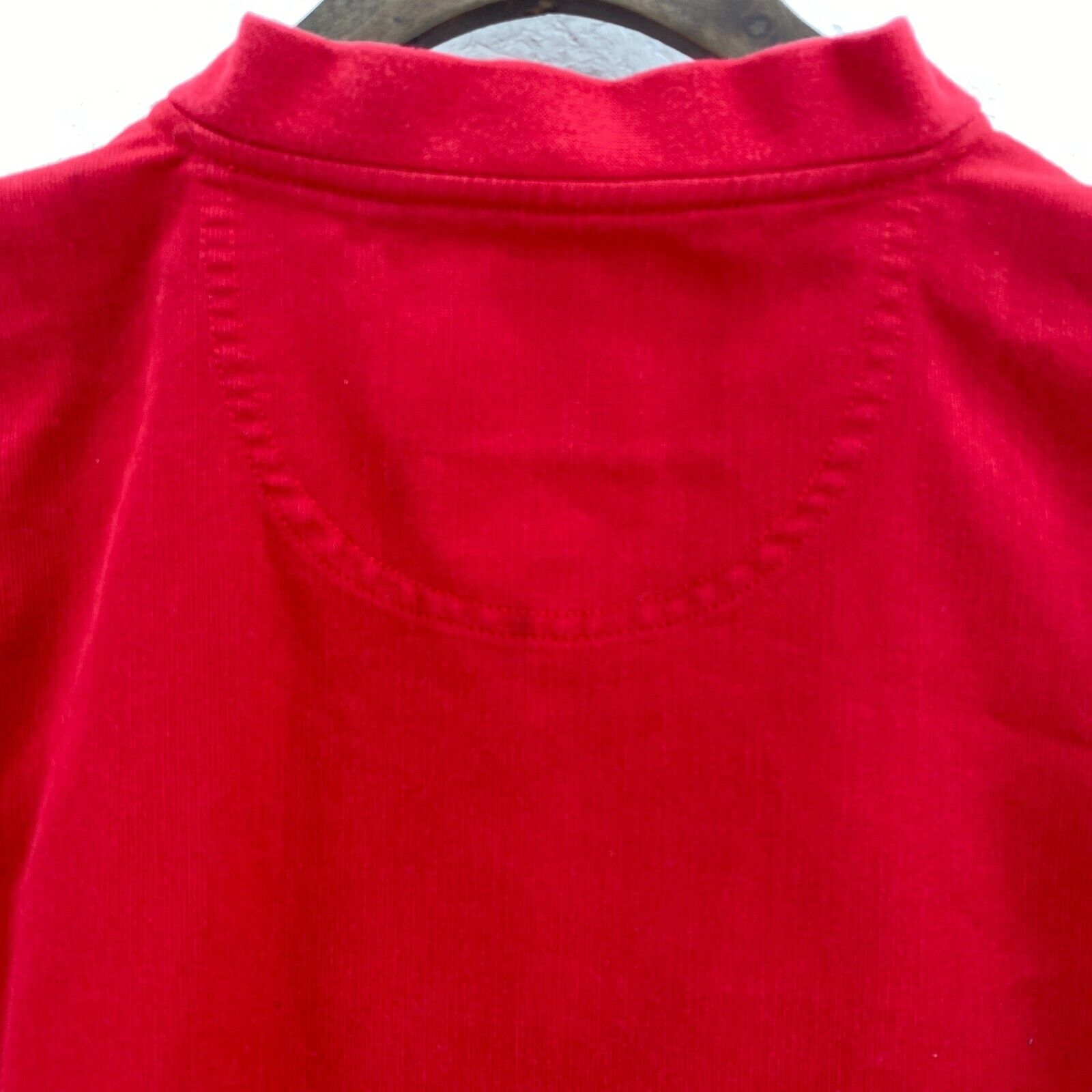 Vintage Dupont Chase Nascar Dupont Quarter Zip Red T-shirt Size L