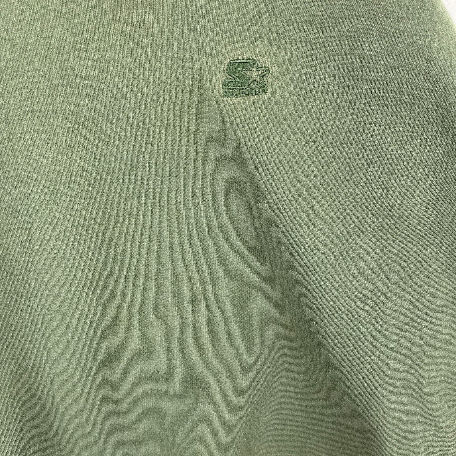 Vintage Starter Embroidered Logo Green Sweatshirt Size XL