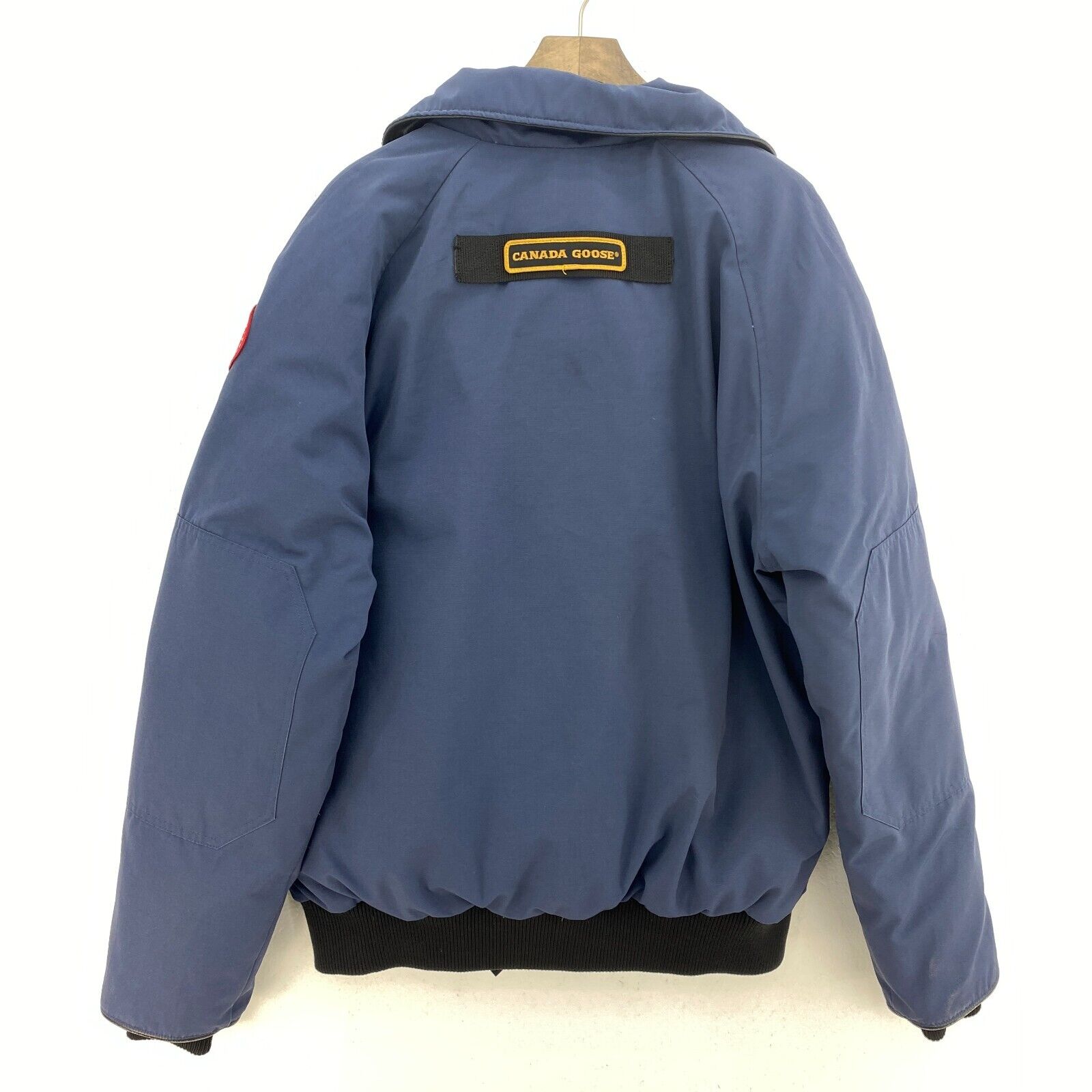 Authentic Canada Goose Grizzly Bomber Down Filled Navy Blue Jacket Size L