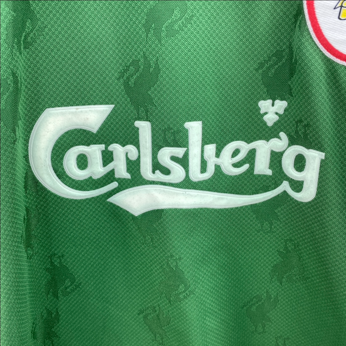 Vintage Liverpool Reebok Football Green Jersey Size S