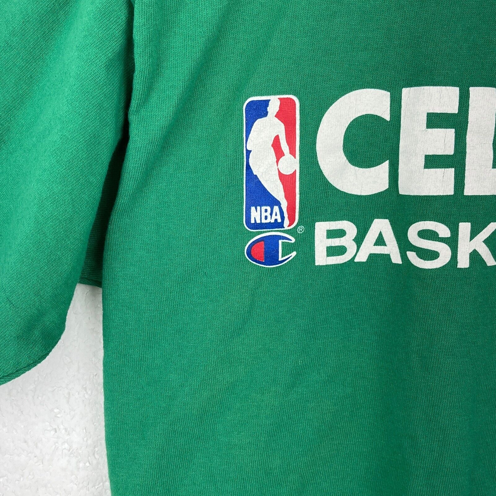 Vintage Champion Boston Celtics NBA Green T-shirt Size M Single Stitch