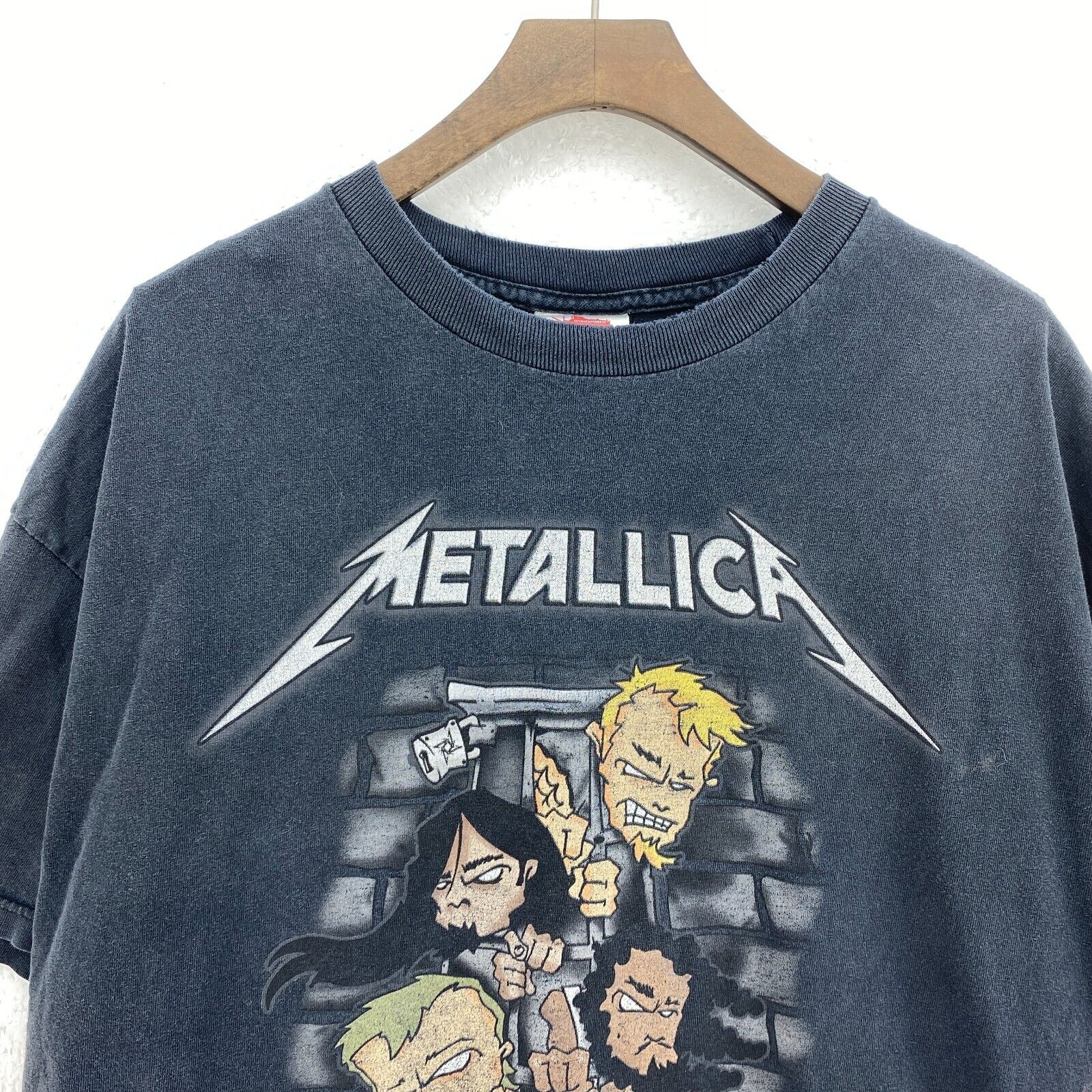 Metallica 2003 Summer Sanitarium Black T-shirt Size XL Tee Metal Band