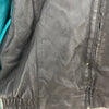 Pro Player Miami Dolphins Logo NFL Vintage Leather Full Zip Jacket Size XL