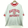 Vintage Harvard University Spell Out Gray T-shirt Size XL Tee