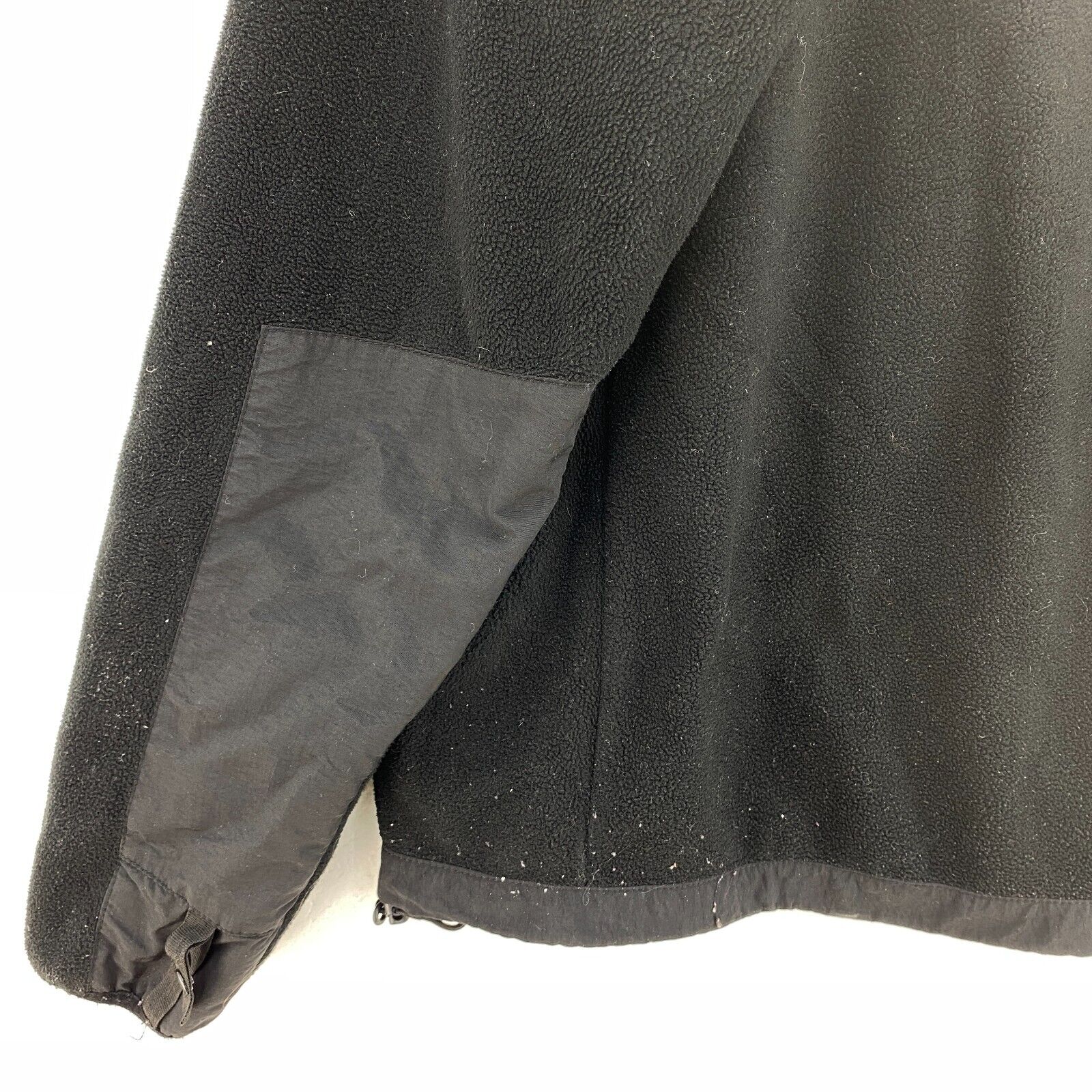 The North Face Full Zip Black Pink Logo Fleece Jacket Size M Women's
