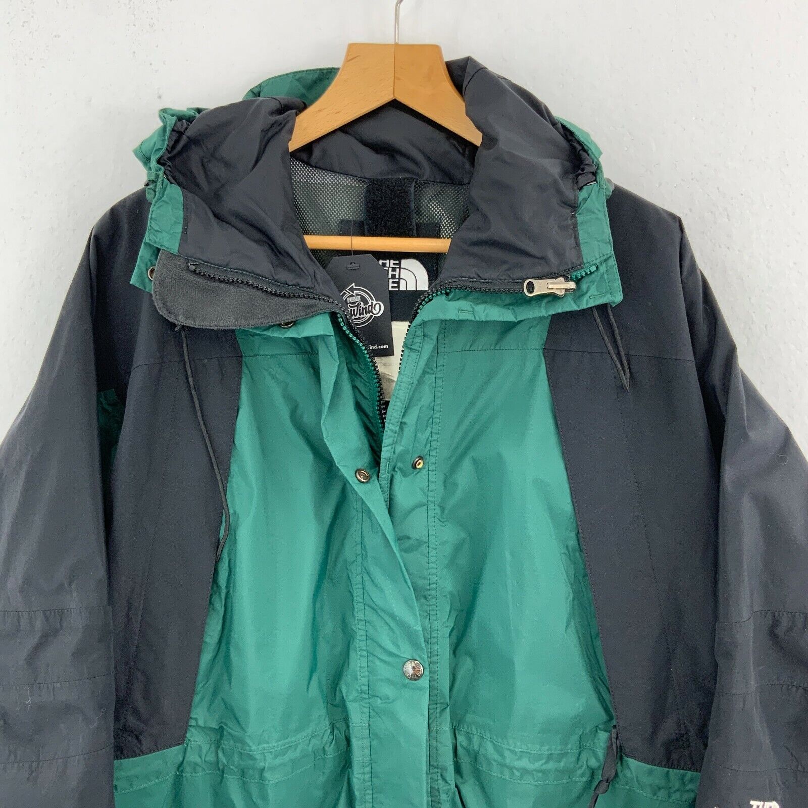 The North Face Women's Full Zip Green Hooded Jacket Size M