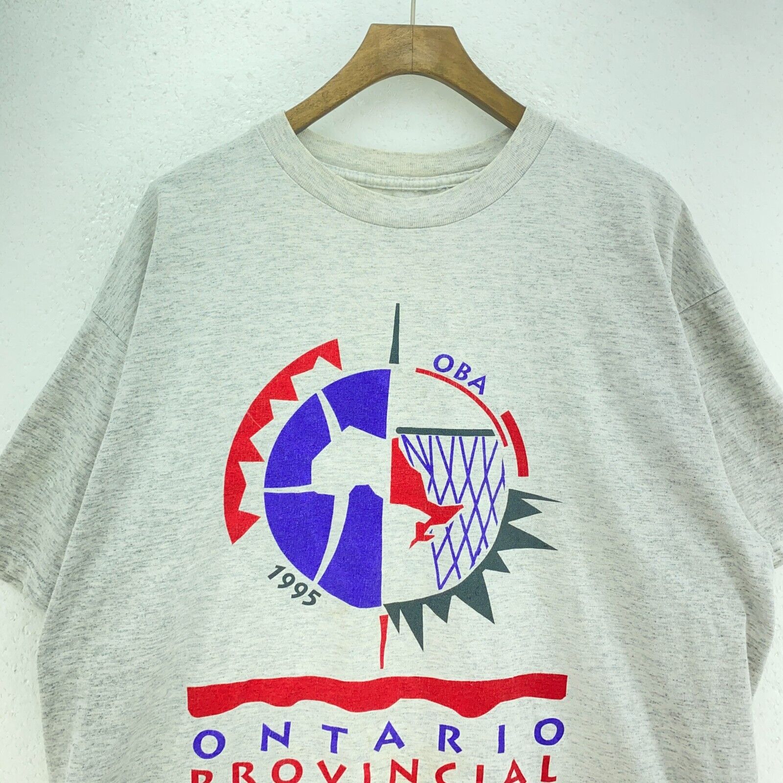 1995 Nike Gray T-shirt Size L Basketball