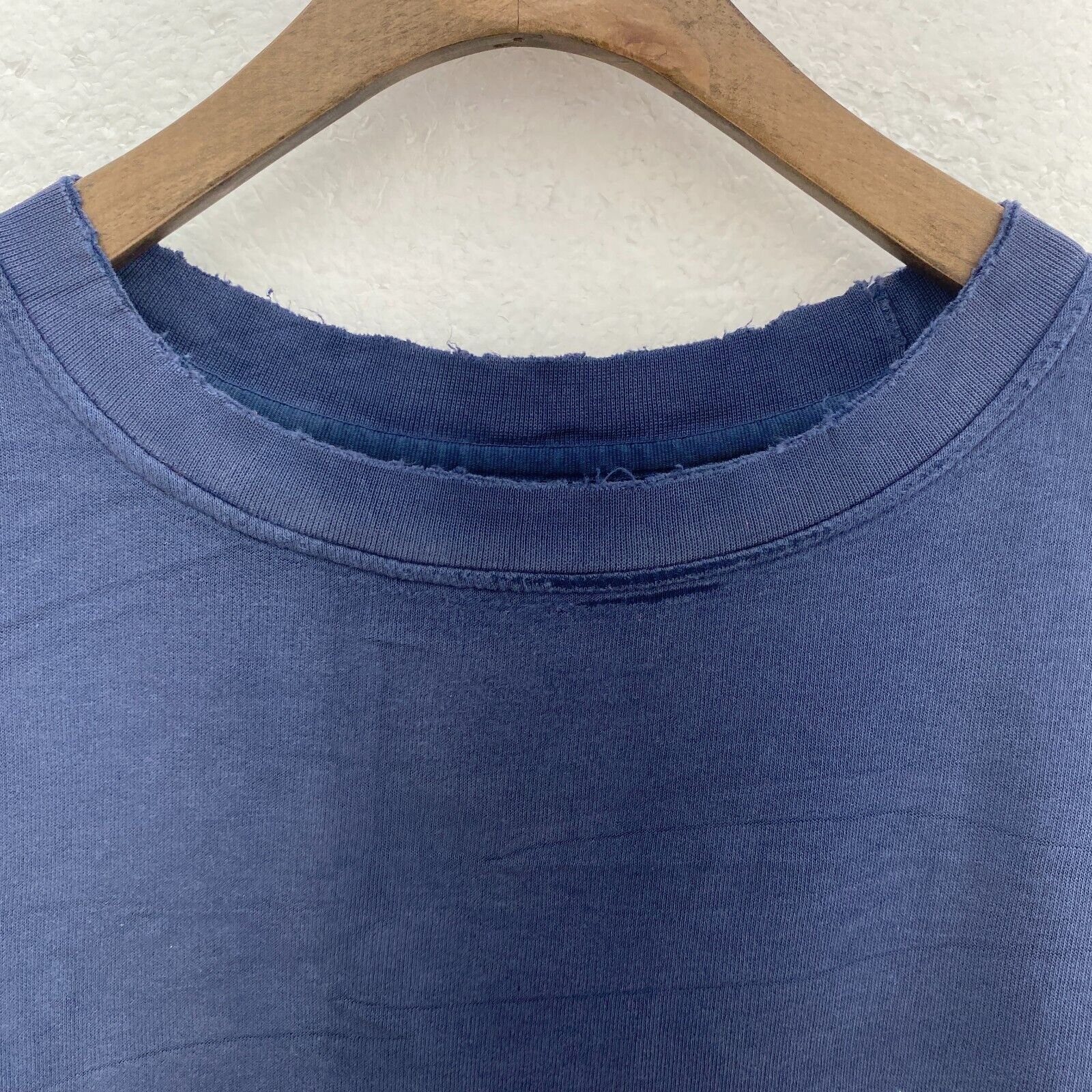 Nike Small Logo Check Swoosh Blue Sweatshirt Size XXL 90s Crewneck