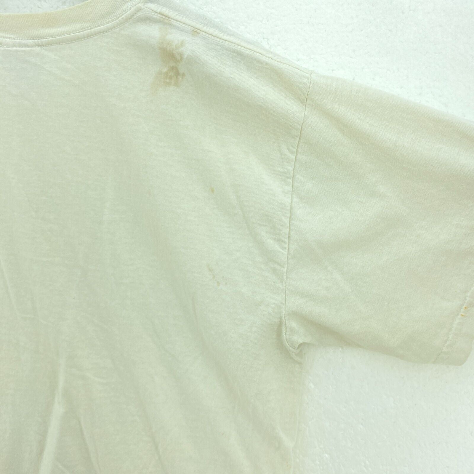 Cheer Til You Are Horse Racing Stripes Warner Bros 2004 White T-shirt Size L