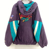 Starter Detroit Vipers NHL Quarter Zip Purple Insulated Jacket Size XXL Hooded
