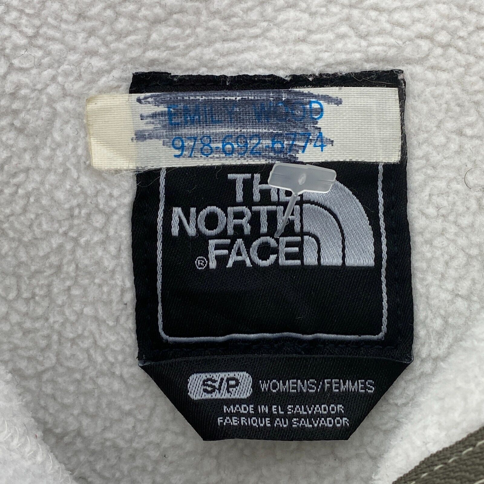The North Face Women's White Fleece Jacket Size S Full Zip Up