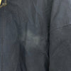 Carhartt Workwear Blue Hooded Jacket Basf Company Quilt Lined Size 3XL Full Zip