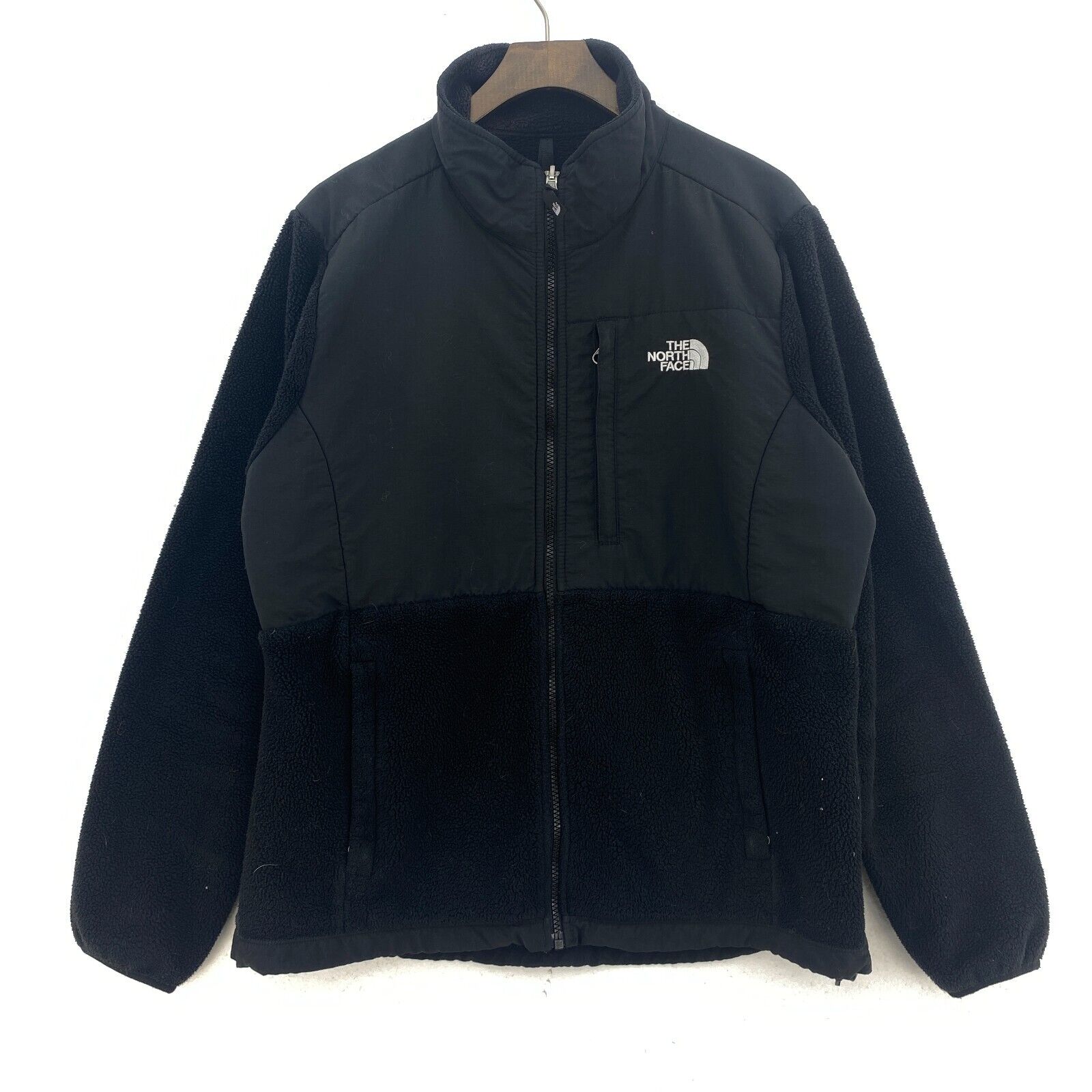 The North Face Women's Fleece Hooded Jacket Black Size S Full Zip