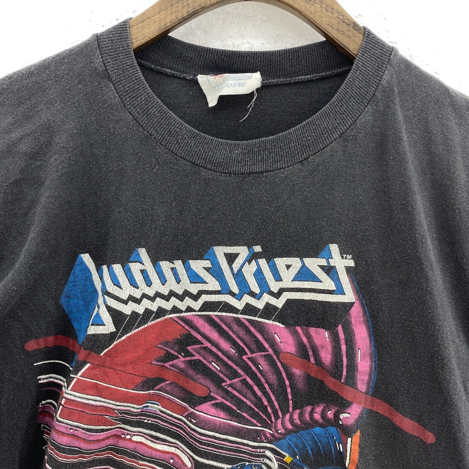 Judas Priest Screaming For Vengeance Black T-shirt Size S World Tour