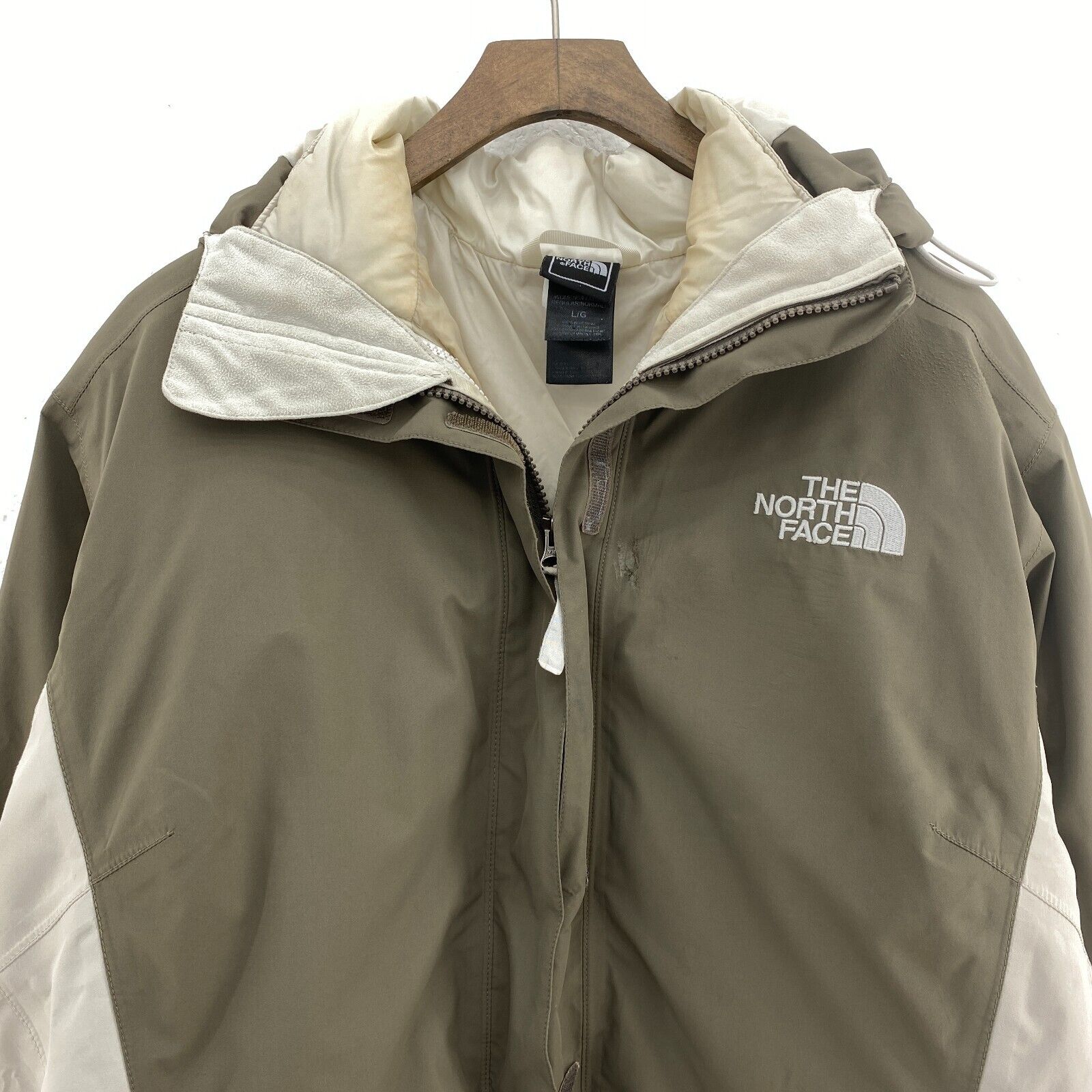 The North Face Women's Hyvent 3-In-1 Insulated Green Hooded Jacket Size L
