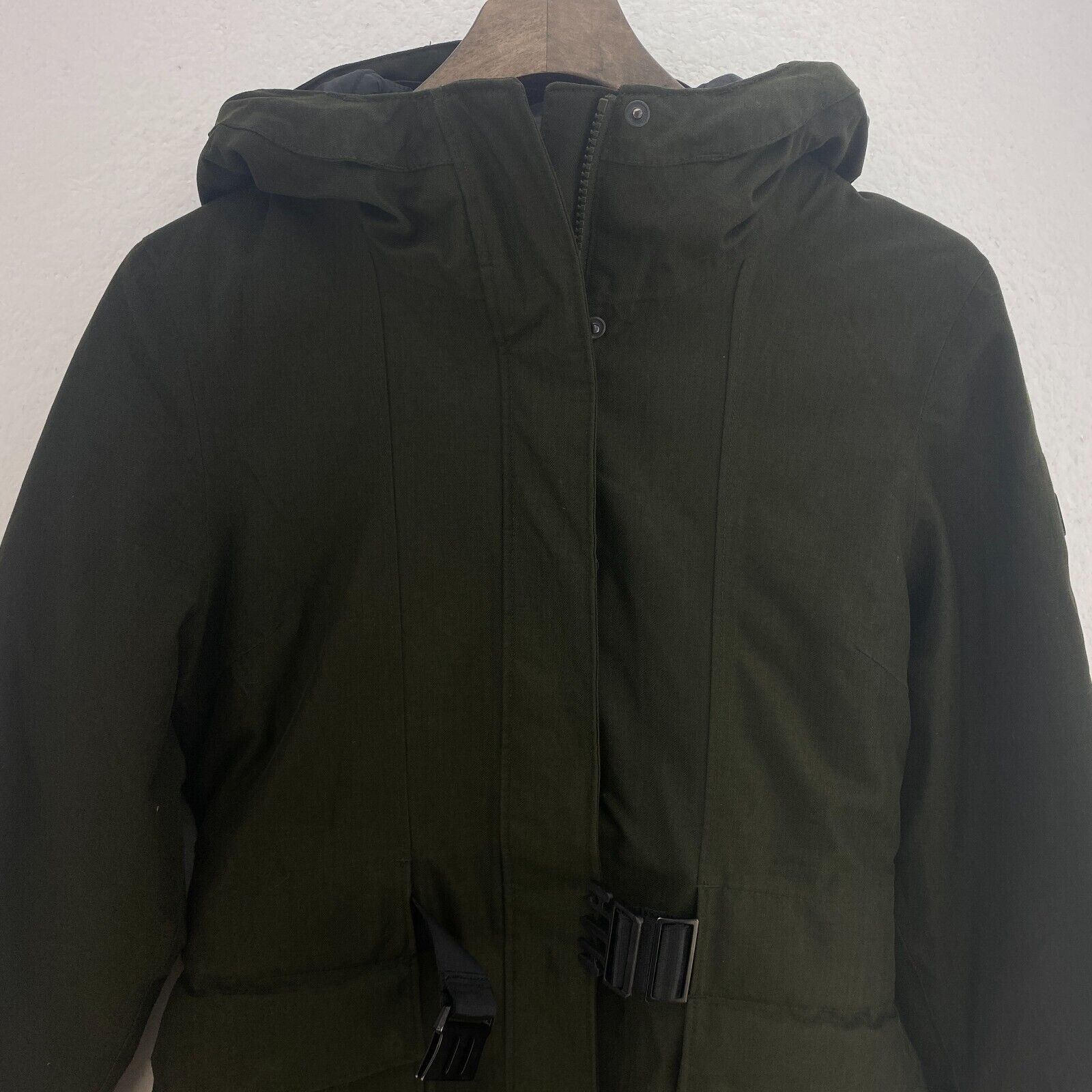 The North Face Women's Green Coat Hooded Jacket Size XS Full Zip Insulated