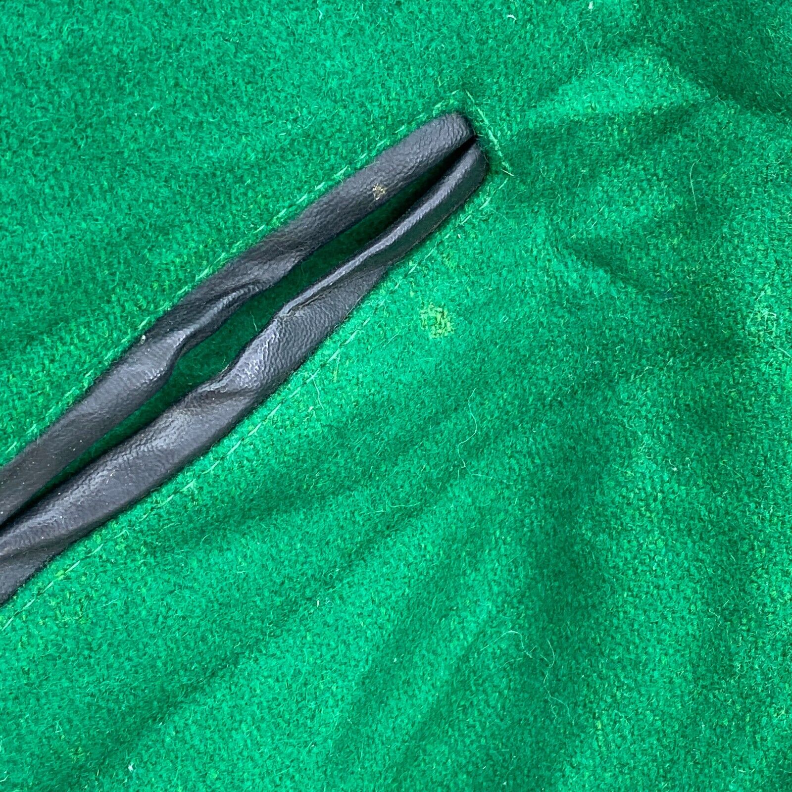 Vintage Varsity College Snapped Cheerleader Green Black Jacket Size M