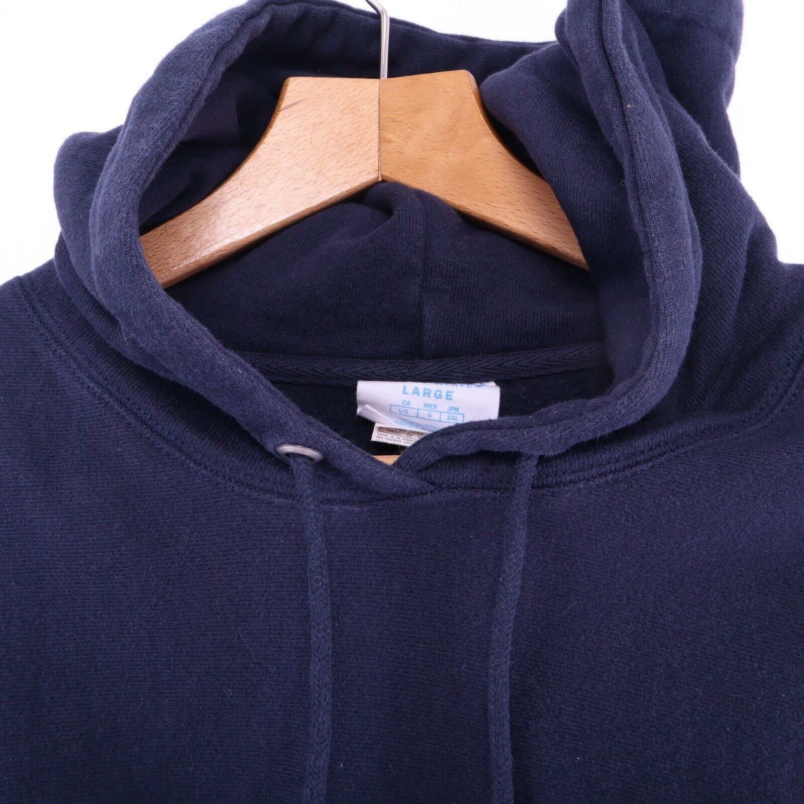 Champion Reverse Weave Blue Hoodie Size Large