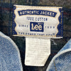 Lee Lined Denim Jacket Blue Light Wash Size L Button Up
