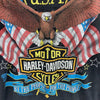 Harley Davidson Motorcycles 1989 Biker Black T-shirt Size M Single Stitch
